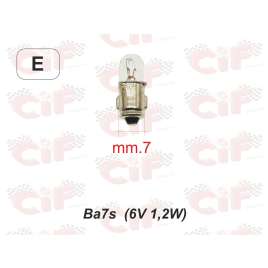 Lampadina Ba 7s (6v-1,2w) Spia Luci Sul Manubrio
