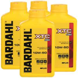 4Lt OLIO MOTORE 100% SINTETICO MOTO 4T BARDAHL XTC C60 10w50 MA2 FULLERENE-POLAR