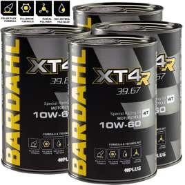 4Lt OLIO BARDAHL XT4-R C60 10w60 RACING 39.67 SINTETICO PER MOTORI 4 TEMPI