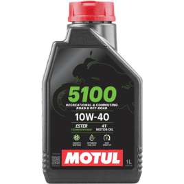 MOTUL 5100 10W40 1LT OLIO JASO MA2 SEMISINTETICO MOTO 4T