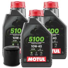 KIT TAGLIANDO OLIO MOTUL 5100 10W40 FILTRO HF303 KAWASAKI EX 300 NINJA SE