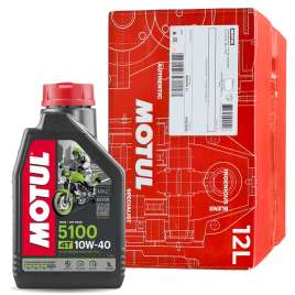 12LT CARTONE OLIO MOTUL 5100 10W40 JASO MA2 SEMISINTETICO MOTO 4T