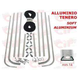 SERIE STRISCE PEDANA LISTELLI ALLUMINIO VESPA 125 VNB VESPA 125 VNA