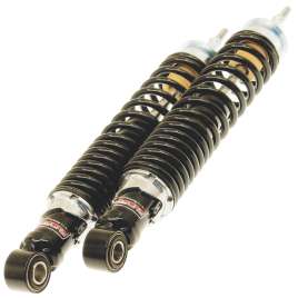 Coppia ammortizzatori Posteriori Carbone molla nera REGOLABILI Vespa GTS GT GTV 125 200 250 300