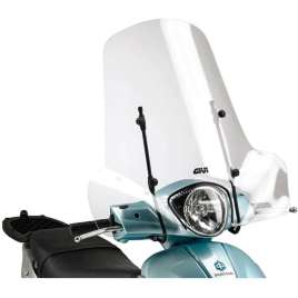 GIVI 107A PARABREZZA ALTO TRASPARENTE PER PIAGGIO LIBERTY 50 125 200 2009-2015