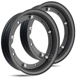 COPPIA CERCHI RUOTA NERI 3.00.10 3.50.10 PIAGGIO VESPA 50 SPECIAL PX 125 150 200
