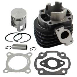 CILINDRO COMPLETO IN GHISA Ø 40 PISTONE METEOR MOTORI MINARELLI ORIZZONTALE 50cc 2T AC
