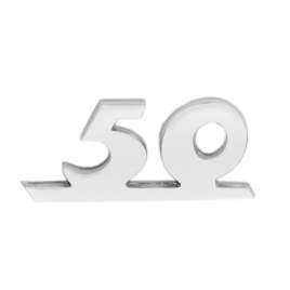 TARGHETTA "50" PER SCUDO ANTERIORE IN ALLUMINIO VESPA 50 SPECIAL 1969-1972
