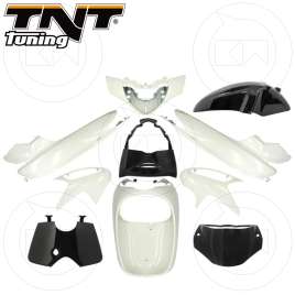 KIT CARENE 10 PEZZI CARENA VERSIONE ORIGINALE BIANCO NERO HONDA SH 125 150 2005-2008