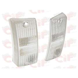 Coppia Plastiche Gemme Bianco Per Frecce Anteriori Vespa PX