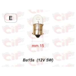 Lampadina Ba 15s (12v 5w) Luce Posizione Anteriore / Posteriore