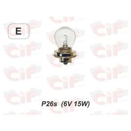 Lampadina P26s (6v 15w) Anabbagliante Vespa 50 Tutti Modelli