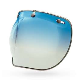 Visiera Bell Custom 500 DLX Bubble Shield ICEBLUE 3-SNAP