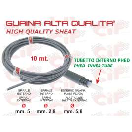 GUAINA GRIGIA ALTA QUALITA' (MATASSINA DA 10 MT.)