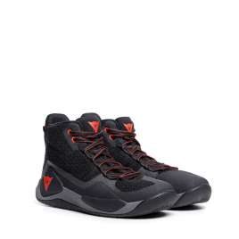 Dainese Atipica Air 2 Shoes Black/Red Fluo Scarpe Moto Uomo Omologate Nero