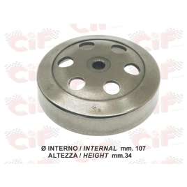 CAMPANA FRIZIONE Ø mm. 107 APRILIA-DERBI-GILERA-PIAGGIO