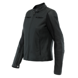 Dainese RAZON 2 LADY Giacca in pelle moto donna LEATHER JACKET Nero
