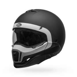 Casco Bell BROOZER CRANIUM Nero Opaco Bianco