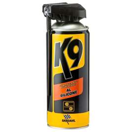 Bardahl K9 Lubrificante al Silicone Spray Impermeabilizzante per Plastica, Gomma, Legno e Meccanismi 400ml art. 639