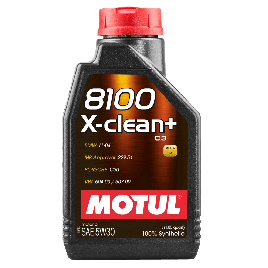 MOTUL 8100 X-Clean+ 5W-30 100% Sintetico 1L Olio motore Auto ACEA C3