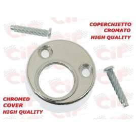 COPERCHIETTO CROMATO SERRATURA COMPLETO VESPA 50 SPECIAL 125 PRIMAVERA ET3 PX 174628