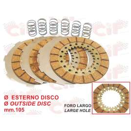 SERIE DISCHI FRIZIONE COMPLETA VESPA GS 150 (VS2-3-4)