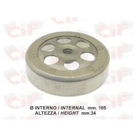 CAMPANA FRIZIONE Ø mm.105 MOTORI MINARELLI-YAMAHA 50 cc.