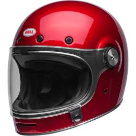 Casco Bell Bullitt Candy Red CDY RD Rosso Lucido Integrale Moto Custom