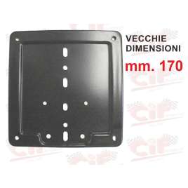 Fondo Porta Targa Nero Vecchie Dimensioni mm. 170