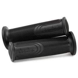 Coppia manopole Domino Style universale moto 6272.82.40.06-0 chiusa colore nero 120mm