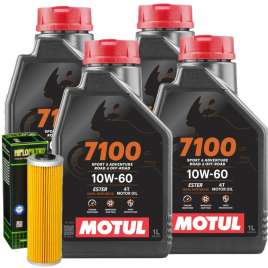KIT TAGLIANDO 4Lt MOTUL 7100 10W60 + FILTRO OLIO KTM 990 ADVENTURE/990 SM R