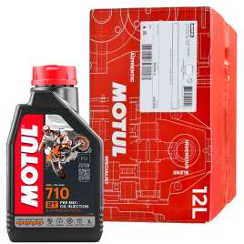 12LT CARTONE OLIO MOTORE MOTO MOTUL 710 2T 100% SINTETICO FD ESTER MISCELA 2 TEMPI