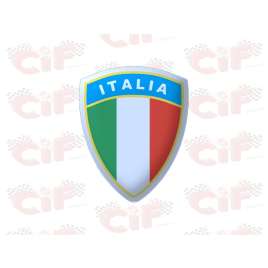 SCUDETTO ADESIVO 3D ITALIA