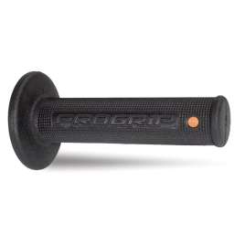 Coppia Manopole PROGRIP MX Moto Cross Enduro Off-Road 799-201 Doppia Densità Arancio/Nero Chiuse