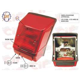Fanale Posteriore Completo Siem Vespa PK 50 Xl - Rush