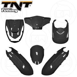 KIT CARENE 6 PEZZI VERSIONE ORIGINALE NERO LUCIDO ECO PEUGEOT KISBEE 50 2T/4T 2010-2020