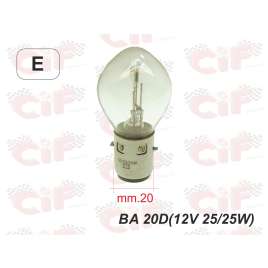 Lampadina Biluce Ba 20d (12v 25/25w) Per Fanale Anteriore Faro