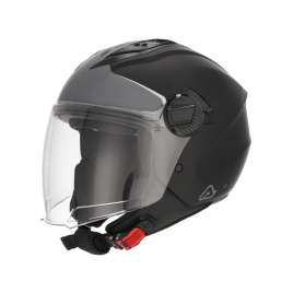 Casco Jet Acerbis Levante Nero Grigio Opaco Moto Scooter Omologato ECE 2206