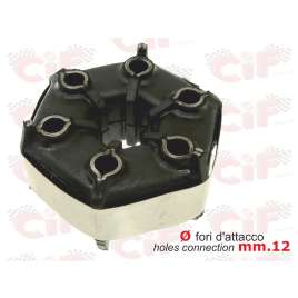 GIUNTO DI TRASMISSIONE FORI Ø mm.12 APE POKER rif. Piaggio 268253