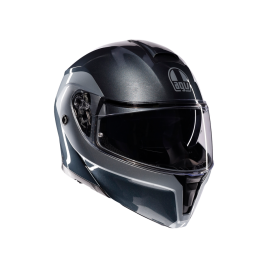 Casco Moto Modulare AGV Streetmodular E2206 Levico Grey/Silver Grigio Lucido