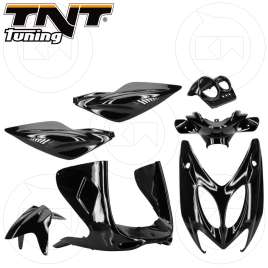 KIT CARENE 7 PEZZI CARENA VERNICIATA NERO METAL MBK NITRO / YAMAHA AEROX 50 1997-2012