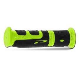 Coppia Manopole PROGRIP ATV 964-198 Doppia Densità Verde/Nero Chiuse