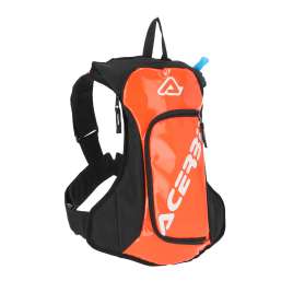 ZAINETTO MOTO ACERBIS ACQUA LOGO 5L ARANCIO/BIANCO CON SACCA IDRICA