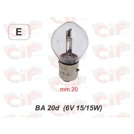Lampadina Biluce Ba 20d (6v 15/15w) (Modifica Piu' Luminosa)