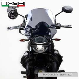 Cupolino Parabrezza Biondi Touring Fumè Chiaro Moto Guzzi V7 III IV Stone Special V9 Bobber