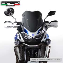 CUPOLINO BIONDI NERO SATINATO MODELLO SPORT PER HONDA AFRICA TWIN CRF1100L 2024>