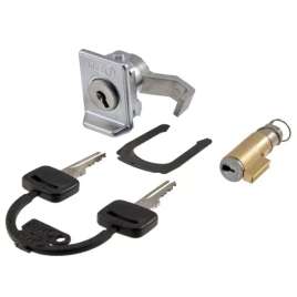 COPPIA SERRATURE ZADI STERZO + BAULETTO ANTERIORE VESPA 125 GTR - TS - 150 SUPER / SPRINT - RALLY 200
