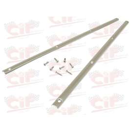 COPPIA LISTELLI INOX FISSA TAPPETINO CENTRALE VESPA PX 125 150 200