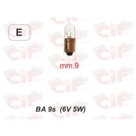 Lampadina Ba 9s (6v 5w) Luce Posizione Anteriore / Posteriore