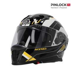 Casco Acerbis X-Way Graphic Integrale Moto Nero Giallo ECE 2206